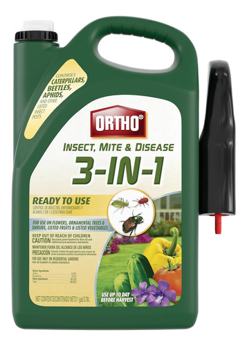 Ortho Pesticida Controla Plagas En Plantas Insectos 1 Gal