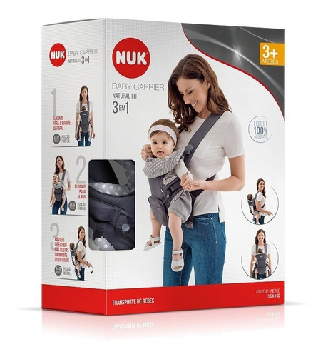 Canguru Nuk Natural Fit 3 Em 1