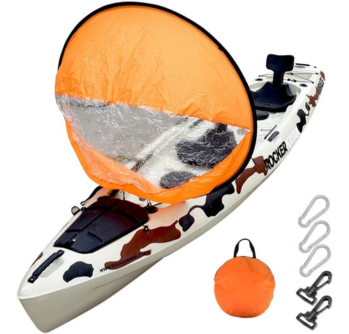 Imagen 9 de 10 de Vela Kayak Sail 118 Cm Bolso Canoa Kayak Tabla Sup Inflable