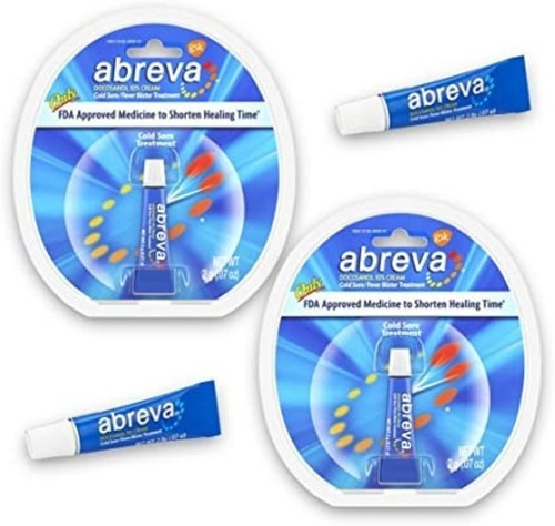 Imagem 2 de 7 de Abreva Doconasol Herpes Bolhas 2 Unidades Tubos