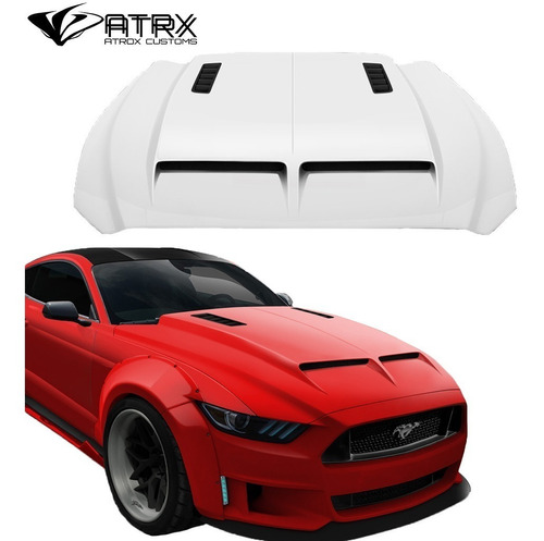 Cofre Capo Gt500 Style Frp Duraflex Ford Mustang 2015 2017