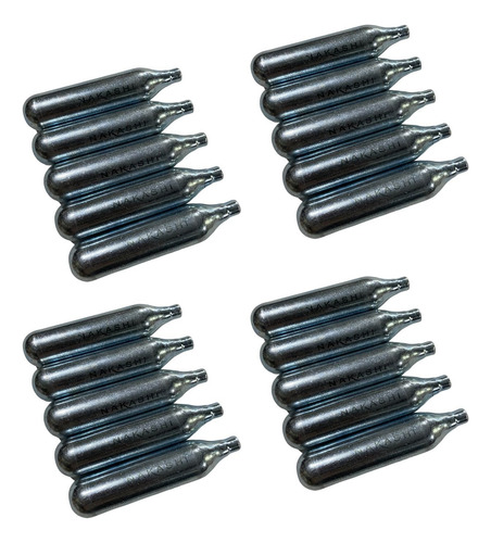 Tanques Premium De C02 Pistola Aire Comprimido Paquete 20 Pz