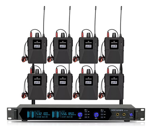 Gochanmi Er2020 Sistema Monitoreo 2 Canales 8 Receptores