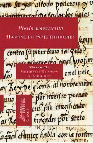 Poesãâa Manuscrita. Manual De Investigadores, De Aa.vv.. Calambur Editorial, S.l., Tapa Blanda En Español