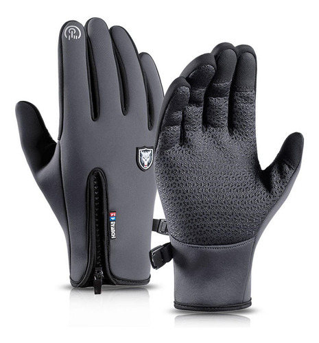 Imagen 5 de 8 de Guantes De Snowboard Guantes De Nieve A Prueba De Gris Xl