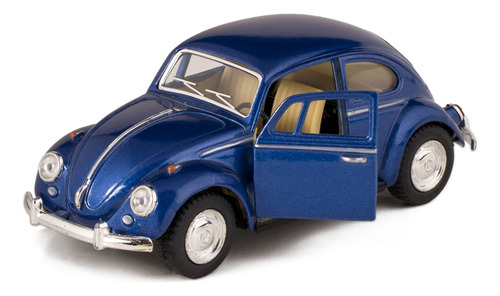 Blue  Classic Die Cast Volkwagen Beetle Toy Con Acción De .