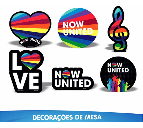 Imagem 7 de 9 de Kit Festa Fácil Now United - Decoração De Aniversário