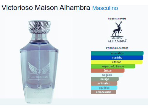 Perfume Árabe Victorioso Maison Alhambra 30ml Edp Original Importado Lacrado Eau De Parfum - Insp. Invictus - Promoção ( Mais Vendido )