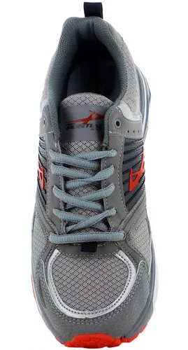 Tenis nike gris con naranja sale