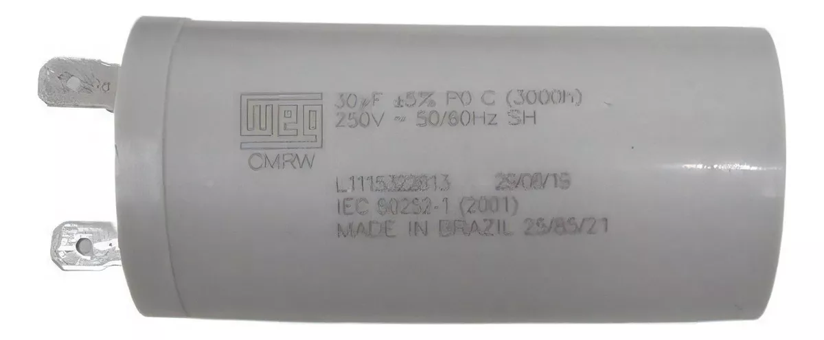 Terceira imagem para pesquisa de capacitor 30uf 250vac