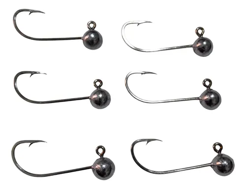 comprar Kit 6 Jig Head 9gr Anzol 4u002F0 Isca Soft Camarão Grub Shad