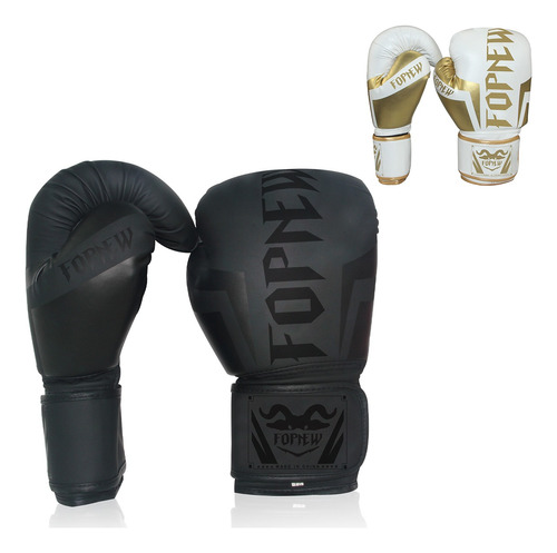 Guantes De Boxeo Profesional Con Velcro De 8-12 Oz