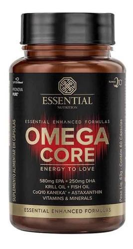 Ômega Core Energy Coq10 60 Caps - Essential Nutrition