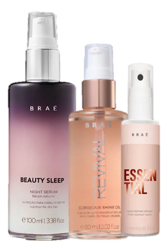 Braé Mini Essential Oil Revival 60ml E Beauty Sleep 100ml