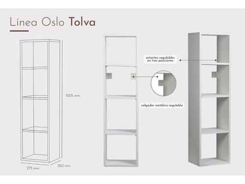 Imagen 2 de 2 de Organizador Tolva Estanteria Baño Cocina Mueble Flotante