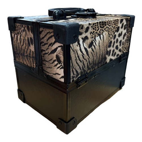 Maleta De Maquillaje Leopard - Soloferta