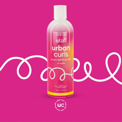 Co-wash Shampoo Para Cabello Rizado Urban Curls Sn Sal 360ml