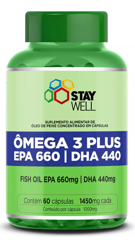  Stay Well Ómega 3 Plus Epa 660 / Dha 440 - Gorduras Poliins