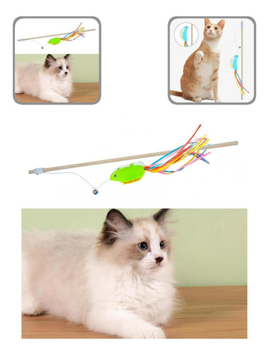 Adorable Pet Plush Teaser Stick Regalo 