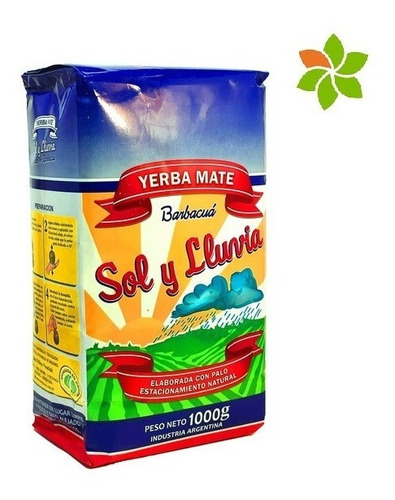 Yerba Mate Sol Y Lluvia 1kg X 6 Unidades