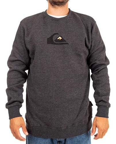 Buzo Logo Vigore Quiksilver  (gris)