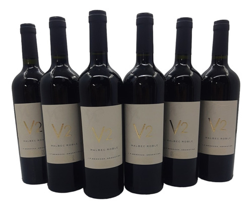 Vino Malbec Roble Dv Catena Linea V2 X6 + Chocolate Regalo