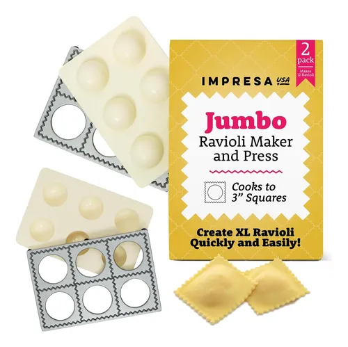 Paquete De 2 Prensa Hacer Raviolis Jumbo Juego De M...