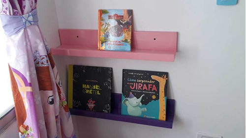 Repisa Moderna Libros X 2 En Mdf 