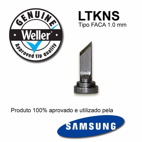 Ponta De Solda Weller Ltkns Br Tipo Faca 1,0mm Samsung