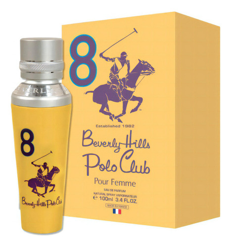 Perfume Beverly Hills Polo Club para mujer Nº 8, 100 ml - Selo Adipec