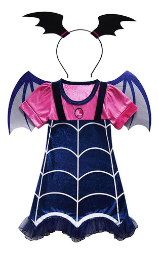 Gjdamfd Vampirina Disfraz Vestir Ropa Con Diadema Para Niñas