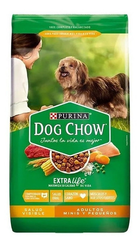 Alimento Dog Chow Salud Visible para perro adulto de raza mini y pequeña sabor mix en bolsa de 4kg