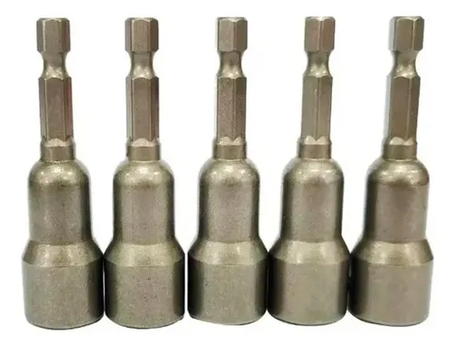 Adaptador Soquete Magnético 65mm 5/16 Pol Sextavado 5 Peças