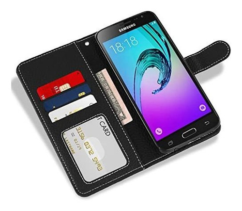 Funda Para Samsung Galaxy J3 2016 / J3v De Color Negro Negro Liso