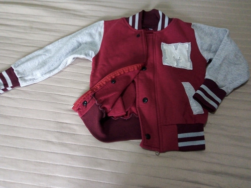 Campera D Nene Talle 4 Estilo Americano Con Cierre Y Botones (Usado)