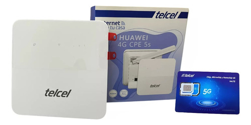 Mifi Modem Internet Telcel Ilimitado Hogar Casa Fijo Antena Blanco