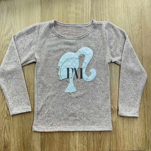 Kit Com 3 Blusa Manga Longa Infantil Lanzinha Confortável