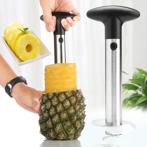 Rebanador Pelador Cortador Pela Piña Acero Inoxidable Coctel