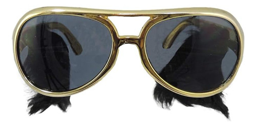 Obson Gafas Sol Con Montura Dorada Y Diseño Elvis Con Patill