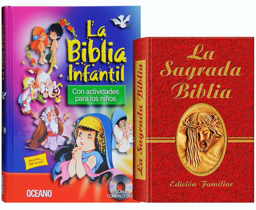 La Biblia Para Los Niños + Sagrada Biblia Católica + 2 Cd 