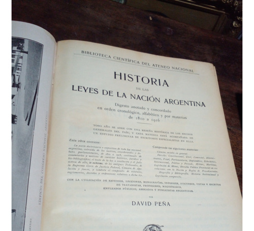 Historia De Las Leyes De La Nacion Argentina 2 Tomos De 1916