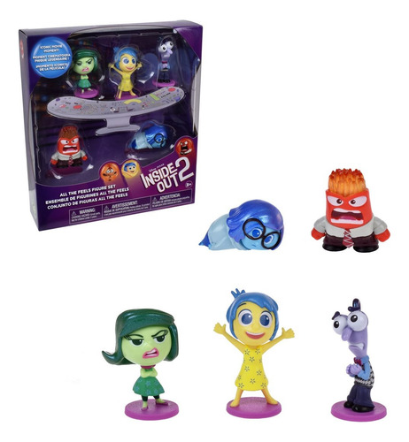 Pack 5 Figuras 7 Cms Intensamente 2