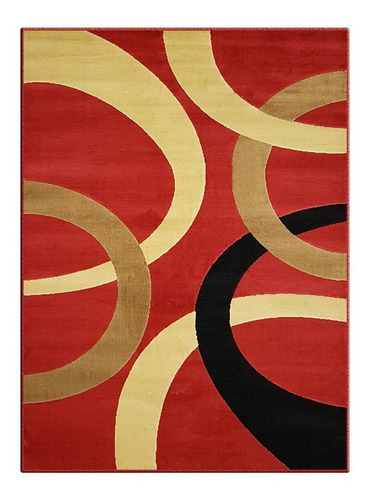 Carpeta Alfombra Spirit Bordo Beige Negro 133 X 190 Cm Soul