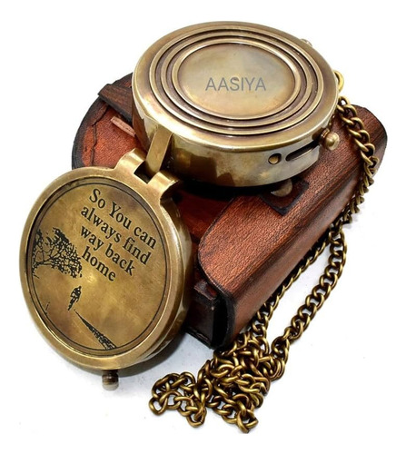 Brujula Vintage Con Funda