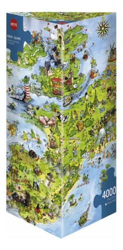 Juegos De Paul Lamond, Rompecabezas Heye, United Dragons Of Europe, Guillermo Mordillo, 4000 Piezas