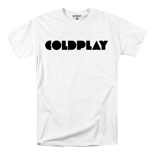 Franela Coldplay Banda De Rock Manga Corta Estampada Algodón