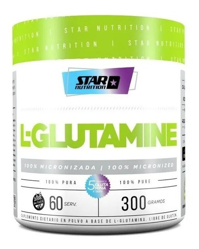 Imagen 1 de 7 de L-glutamine 300 Grs Star Nutrition - Aminoácidos 