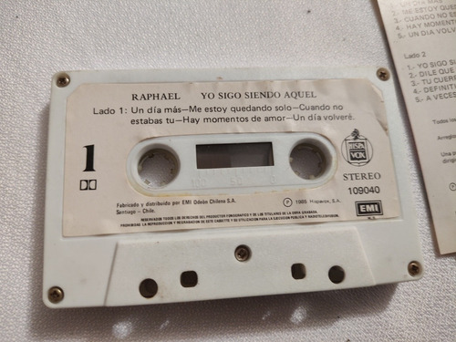Cassette De Raphael Yo Sigo Siendo Aquel (#768 (Usado)