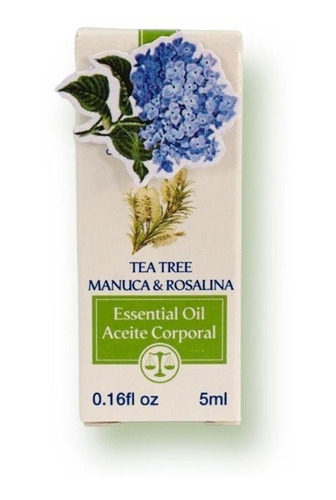 Aceite Esencial De Tea Tree Con Manuca Y Rosalina 5ml