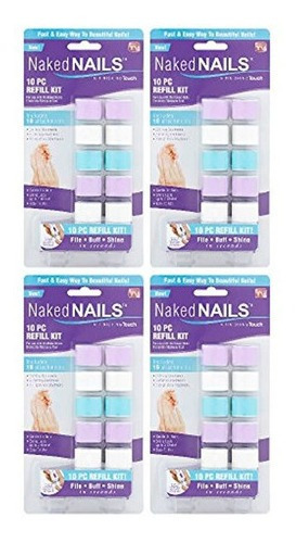 4 X Uñas Desnudas De 10 Piezas Kit De Recambio